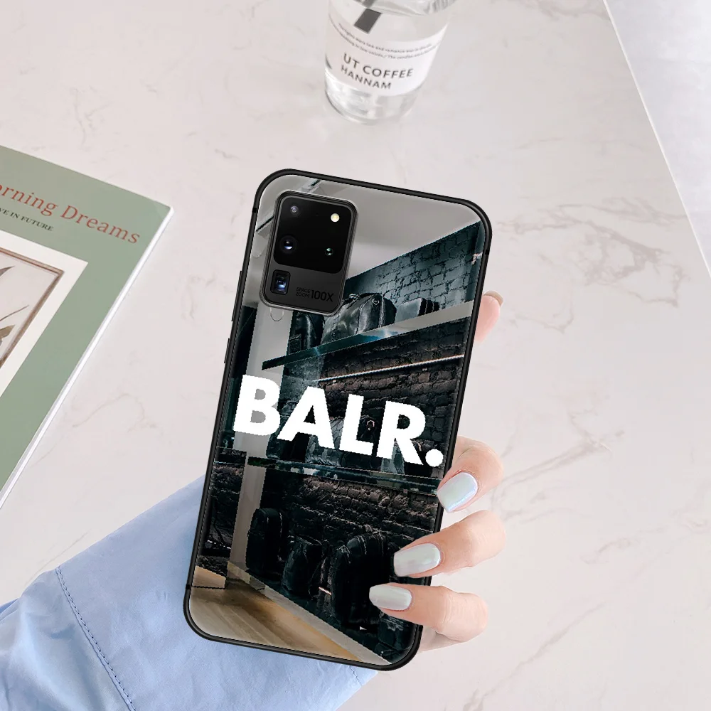

Luxury Brand BALR Phone Case Cover Hull For Samsung Galaxy S 6 7 8 9 10 e 20 Edge Uitra Note 8 9 10 Plus black Back Fashion