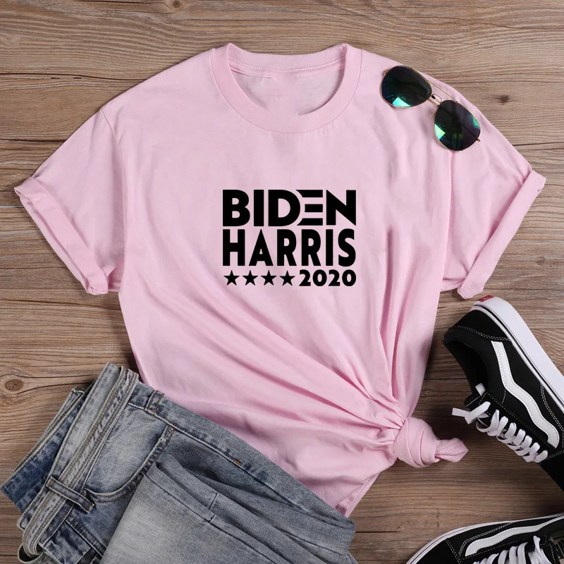 

Biden Harris Shirt Summer T Shirt Women Short Sleeve Tshirts Cotton Women O-neck Loose Tee Shirt Femme Camisetas Mujer Tops
