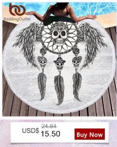 Постельные принадлежности Outlet Sugar Skull гостиная занавеска Dreamcatcher занавеска Декор для спальни готический ретро обработка окна портьеры 1 шт
