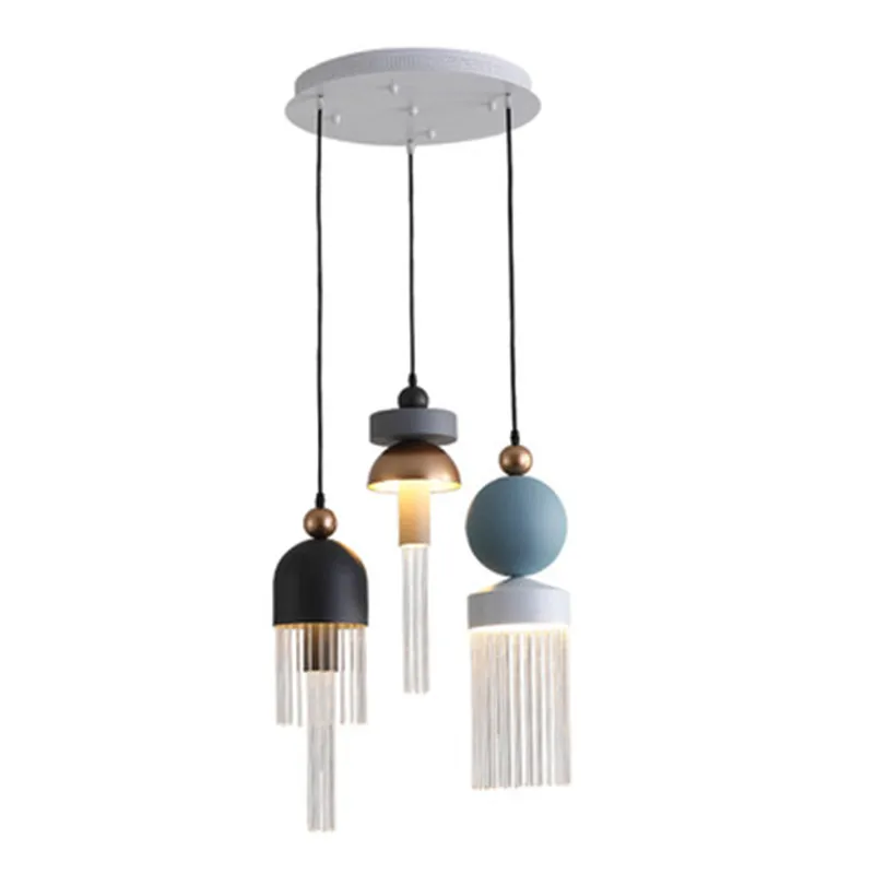Постсовременная креативная люстра с кисточками скандинавский минималистичный