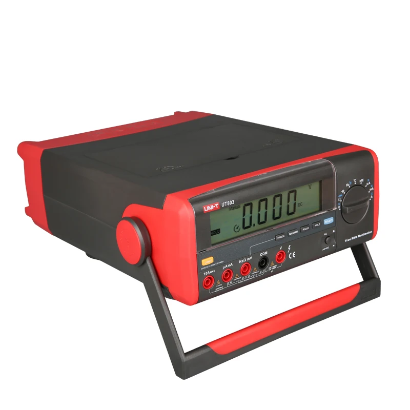 UNI T UT803 скамья Тип Цифровые мультиметры ЖК дисплей Дисплей Авто Диапазон Вольт