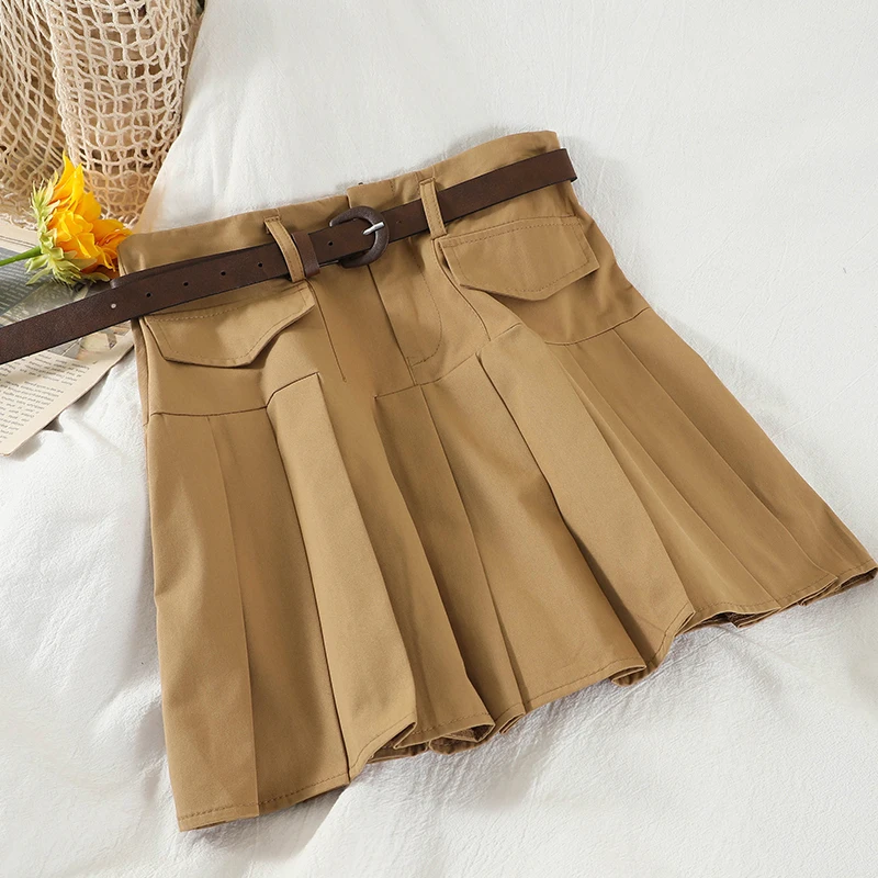 

Pleated skirt summer new product female skirt 2021 high waist thin a-line skirt all-match fashionable skirt trend