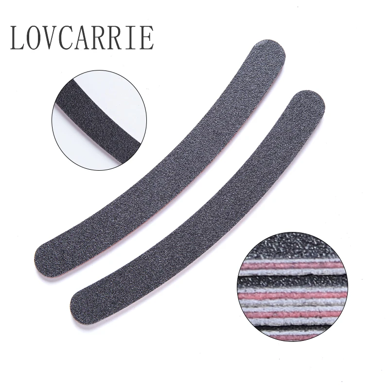 1 шт. набор пилок для ногтей 100/180 Грит шлифовальный буферный блок Двусторонняя