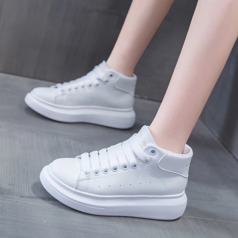 

Women's Sneakers Women Spring White Wedge Sports Shoes Female Casual Vulcanized Shoe Running Fashionable Platform High Sneaker 9
