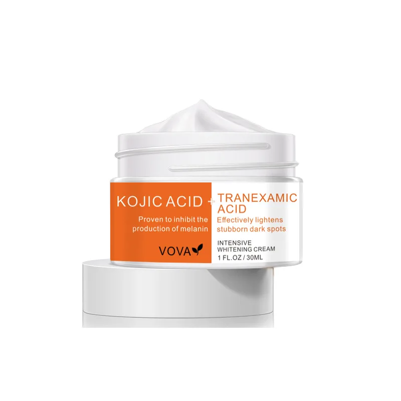 

Kojic Acid Face Whitening Cream Tranexamic Acid Cream Inhibit the Production of Melanin Lightens Stubborn Dark Spots Cream 30ml