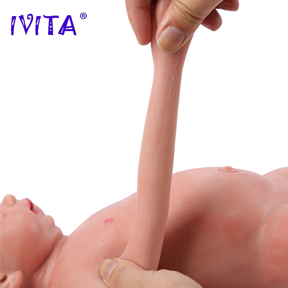 Отправка из США и Китая IVITA WB1502 18 дюймов 3800 г полностью силиконовая Реалистичная