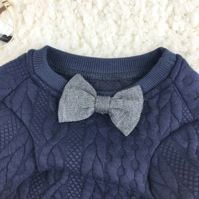 

1PC Winter Dog Cat Bow Tie Sweater Warm Windproof Dog Clothes Pet Puppy Coat Jacket Knitting Crochet Warm Clothes For Pet Dog23