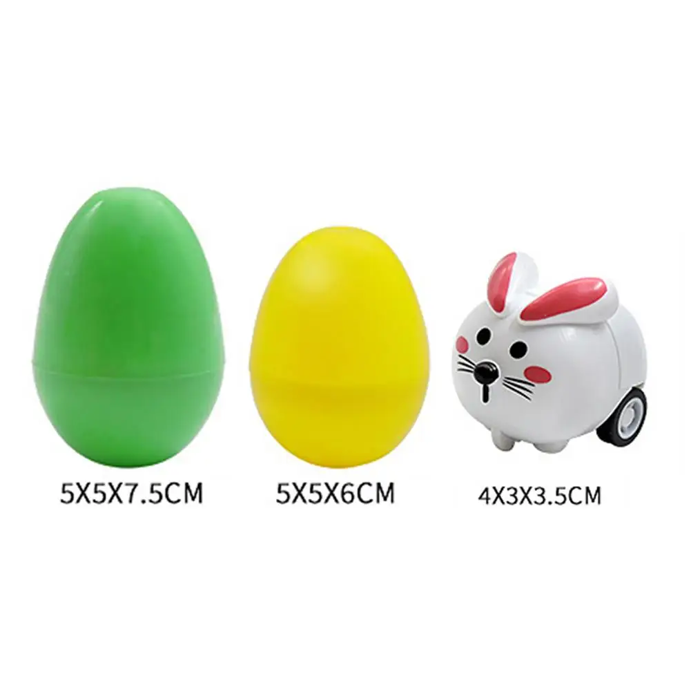 Easter Eggs 8 PCS Prefilled Colorful With Bunny Mini Vehicles Cute DIY Party Favors Surprise Car Toys | Игрушки и хобби