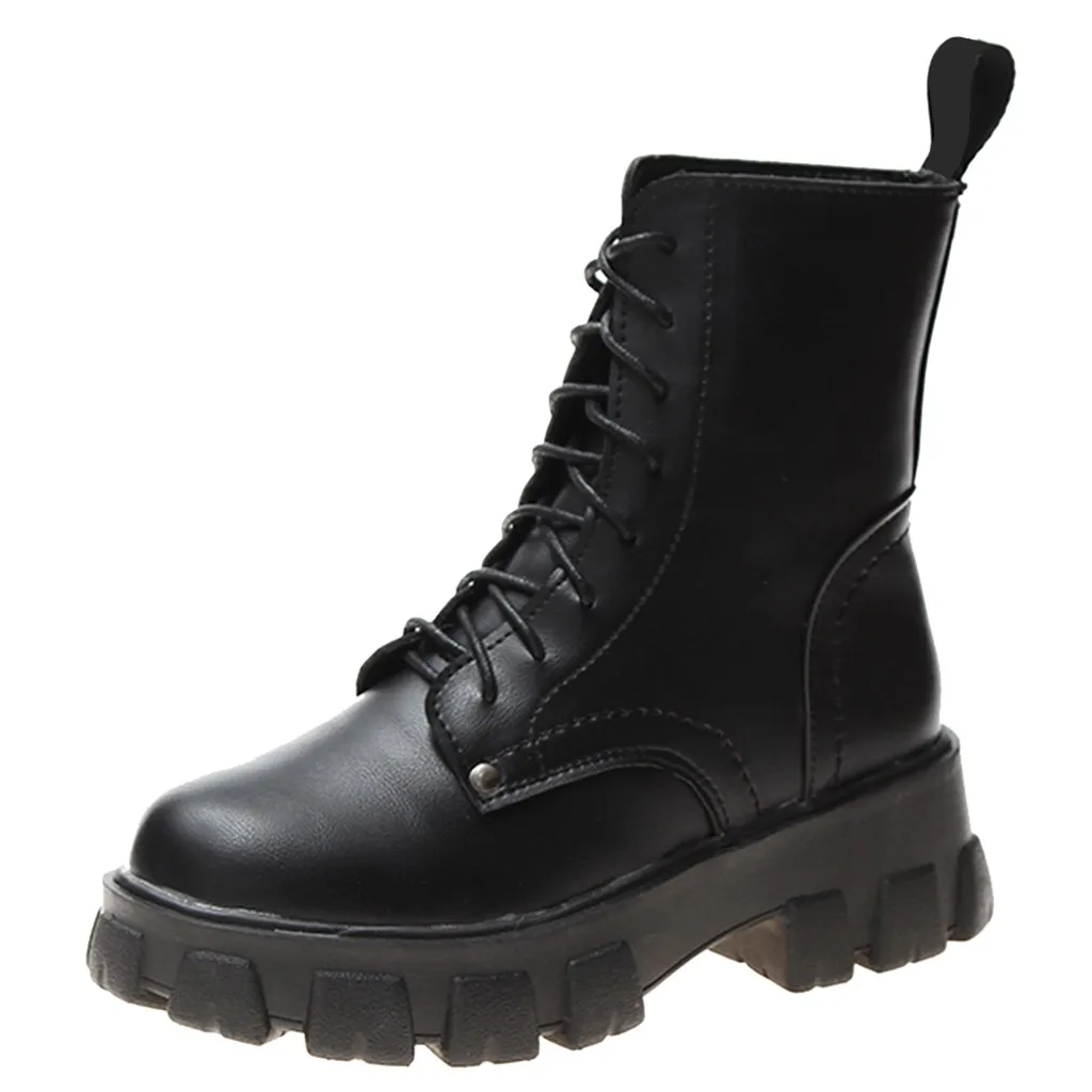 Женские ботильоны martin модные зимние водонепроницаемые ботинки на платформе со