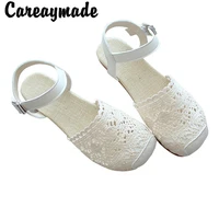 careaymade fairy shoes lace mesh fishermans shoes summer sandalsleisure comfortable cotton hemp retro art womens shoes