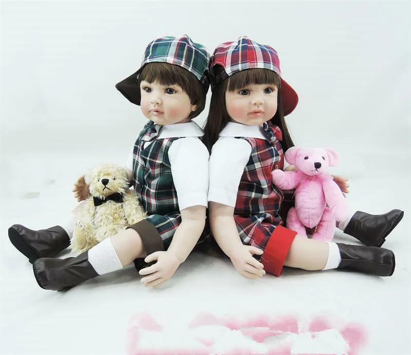 Малыш Bebe Reborn Baby Twins девочка мальчик кукла 22 ''реалистичный винил живой ребенок подарок силиконовая Модная кукла интерактивные куклы