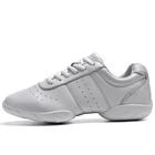 Детские кроссовки, детская обувь для аэробики, спортивная обувь с мягкой подошвой для фитнеса, Современная квадратная танцевальная обувь для джаза, размер 32-44