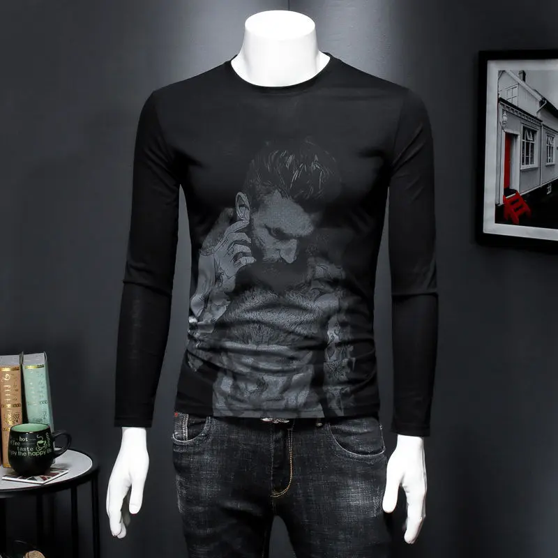 

Top T-shirt Breathable Top Versatile 2021 Short Sleeve Trend Versatile Summer Loose Men's Summer Cotton Half Sleeve Printing