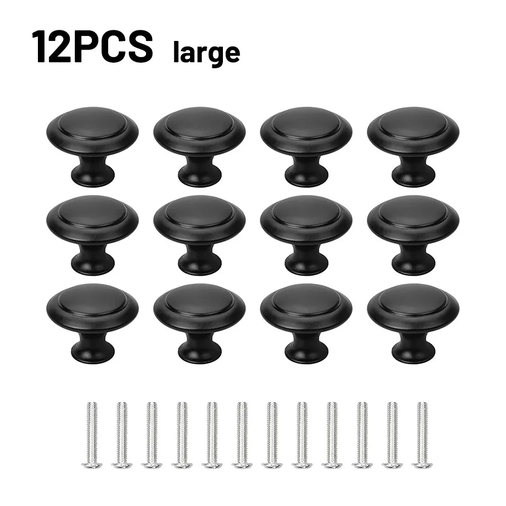 

Furniture 12pcs Knobs Stainless Steel W/ 12* Screws W/ Screws Wardrobes