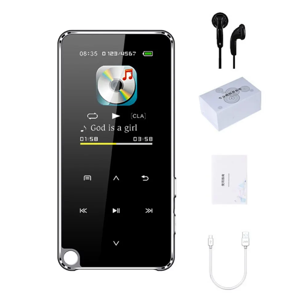 

8G/16G/32G 1.77" MP3 Player BT4.0 Speaker In HiFi Sound MP4 MP5 Support TF Card Personal Stereo One-key Recorder With Earphone