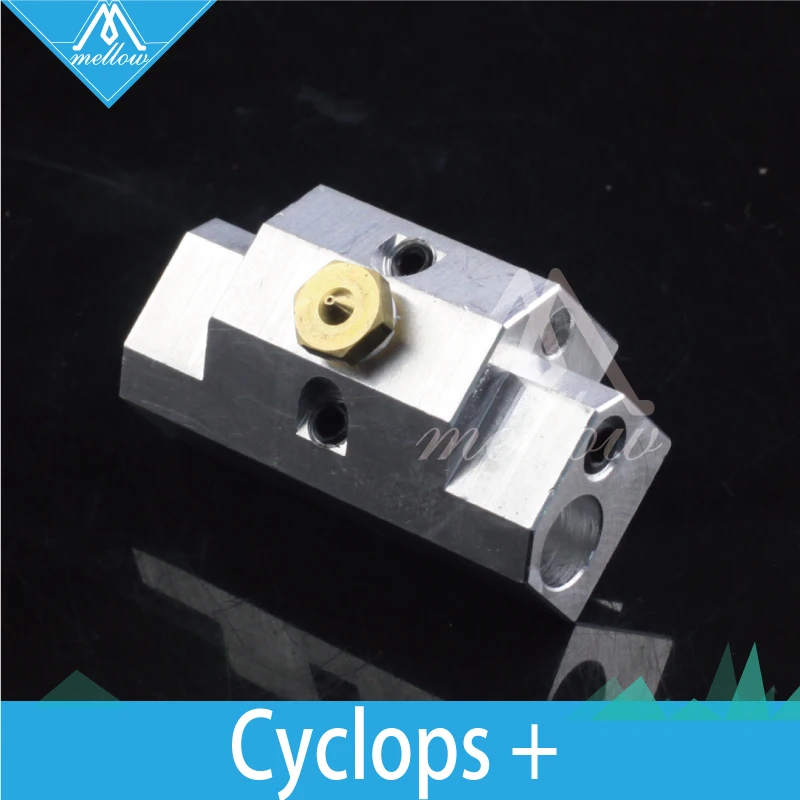 Цельнометаллический многоэкструзионный 2-в-1 out Cyclops/PLUS Pt100 алюминиевый