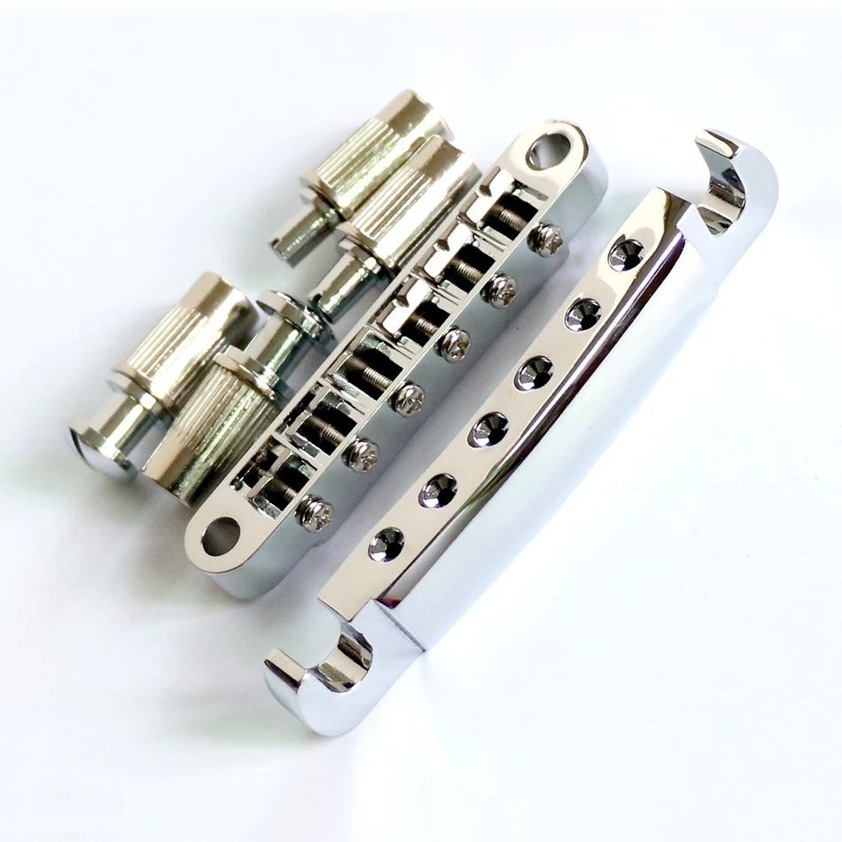 

Handmade Guitar Parts Silver Split Type Electric Guitar String Bridge Bridge Fixed Ponticello a Set