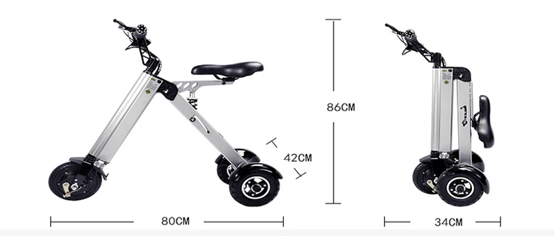 3 колеса hoverboard 8 дюймов складной скутер ультра-светильник портативный скутер складной hover board 3 колеса Smart Balance скутер