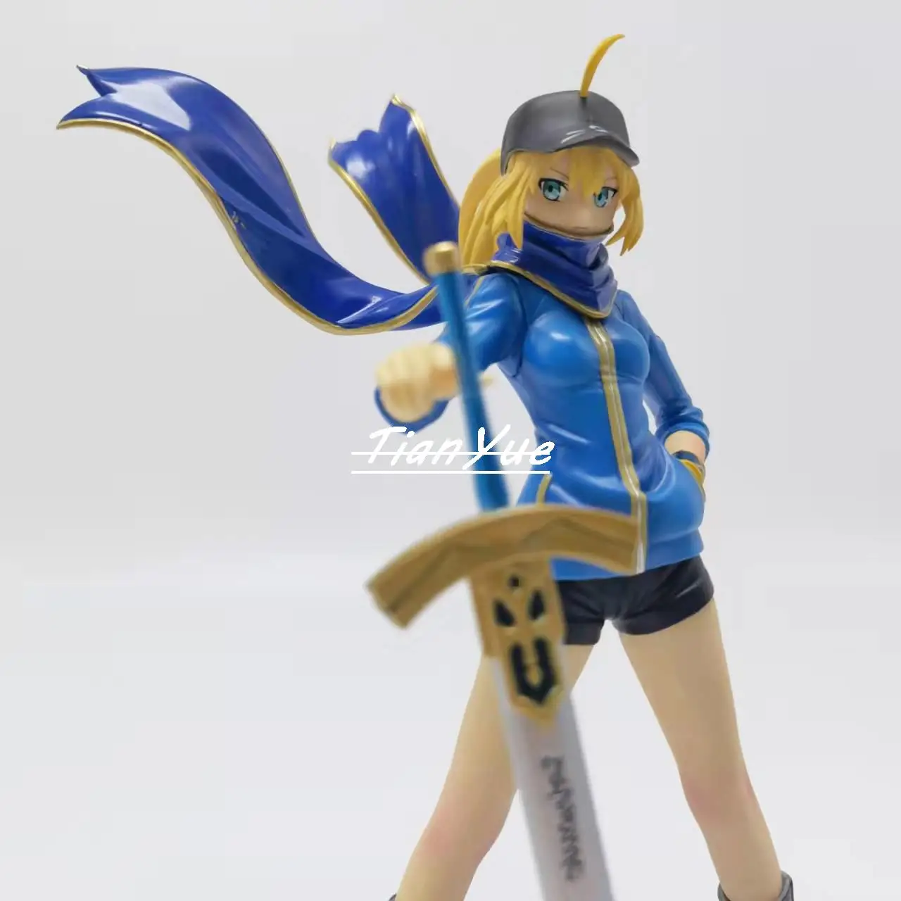 

Anime FGO Fate Grand Order Blue Saber HEROINE X Action Figure Model Toy 23cm