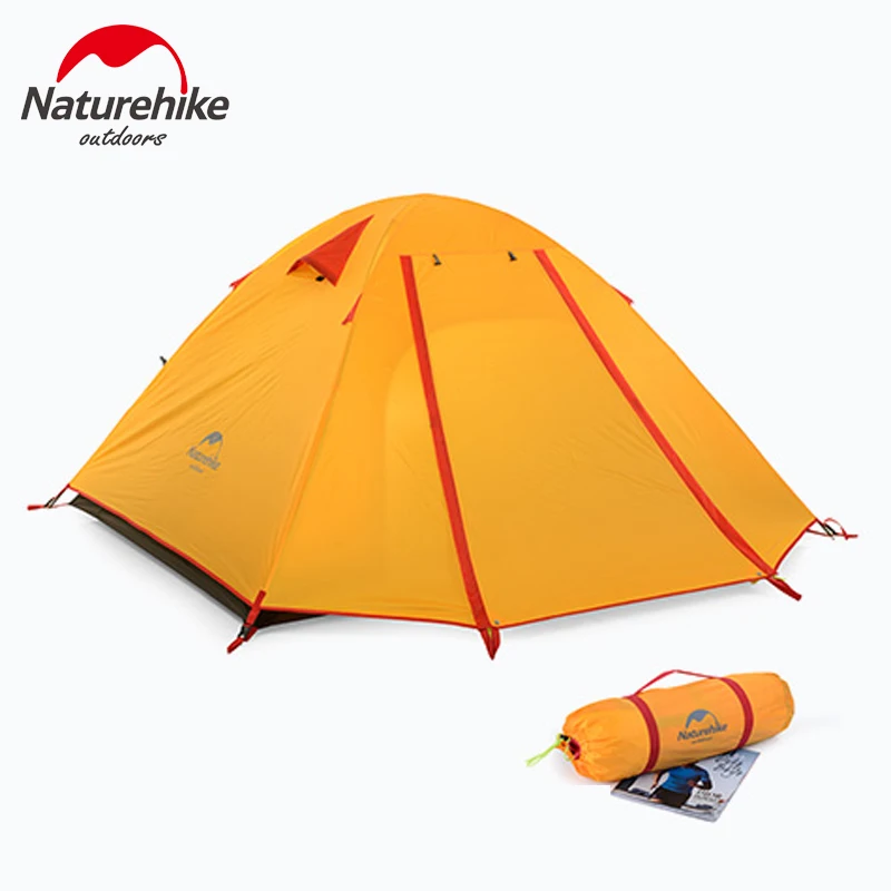 

NatureHike 3 Person Family Camping Tent Double Layer Waterproof 3 Season Outdoor Hiking Backpacking Tent Shelter NH15Z003-P