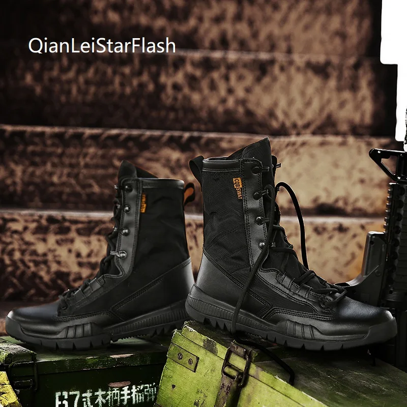 

Ботинки летние армейские сапоги для мужчин, зимние комбинезоны для новорожденных, теплые тренировочные легкие водонепроницаемые Тактичес...