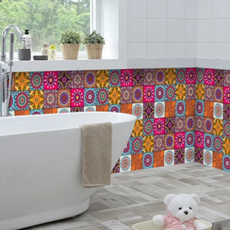 Марокканский Стиль ПВХ ретро гостиная спальня обои настенные наклейки кухня