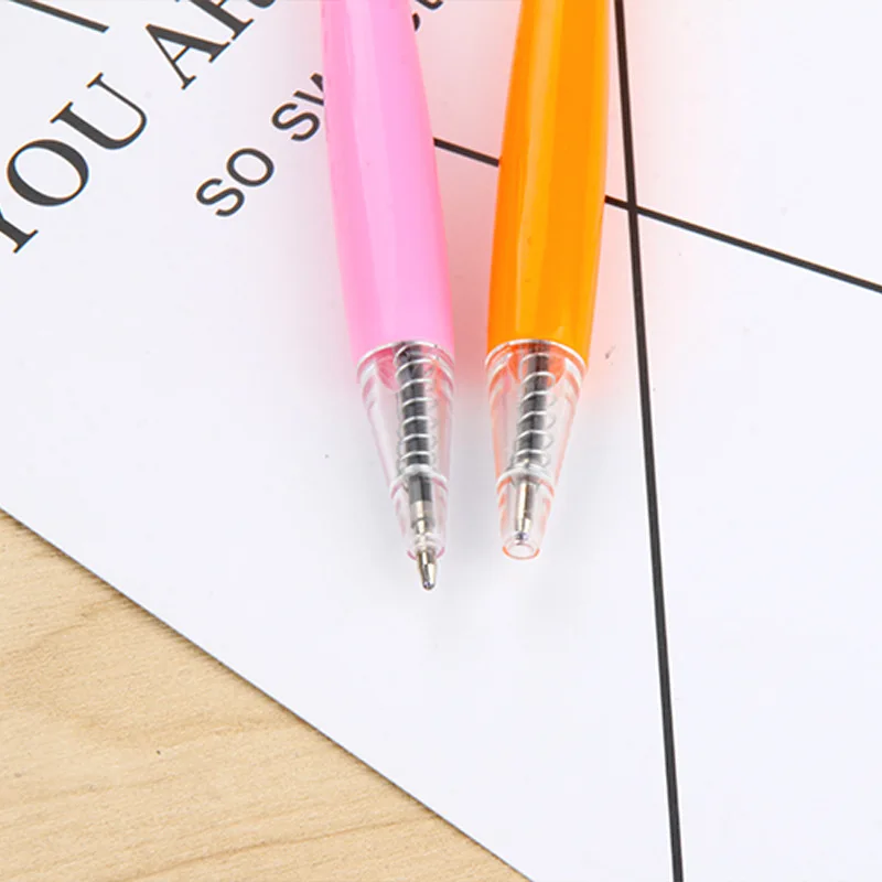 

36 pcs/lot Creative Flower Press Ballpoint Pen Cute Candy Color ball pens School Office writing Supplies Stationery Gift