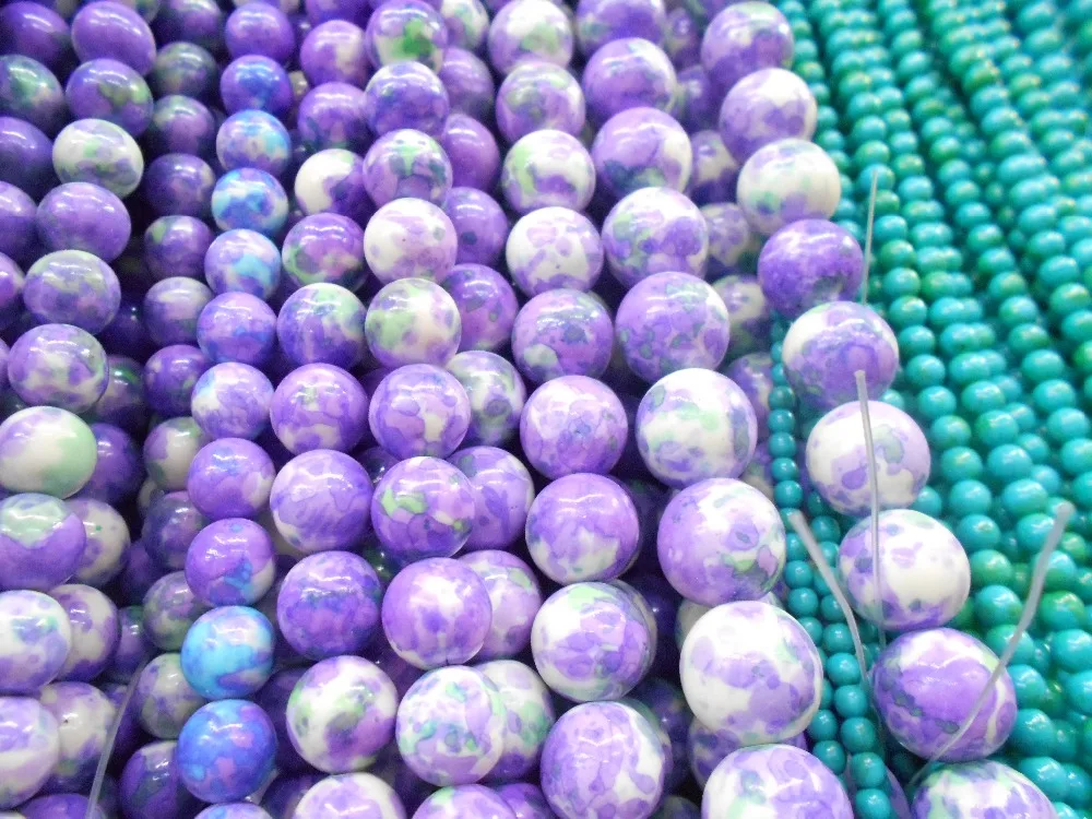 Круглые радужные камни 4/6/8/10/12 мм|loose beads|beads for necklacesstone round |