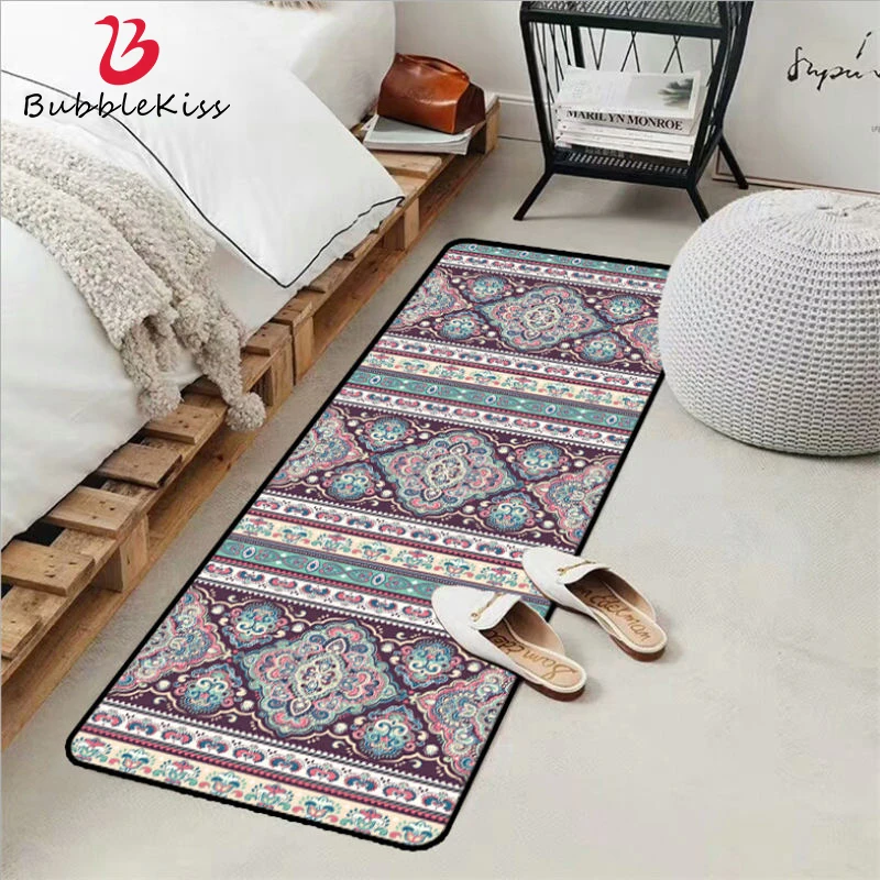 Мягкие коврики в этническом стиле с геометрическим рисунком виде пузыря поцелуя
