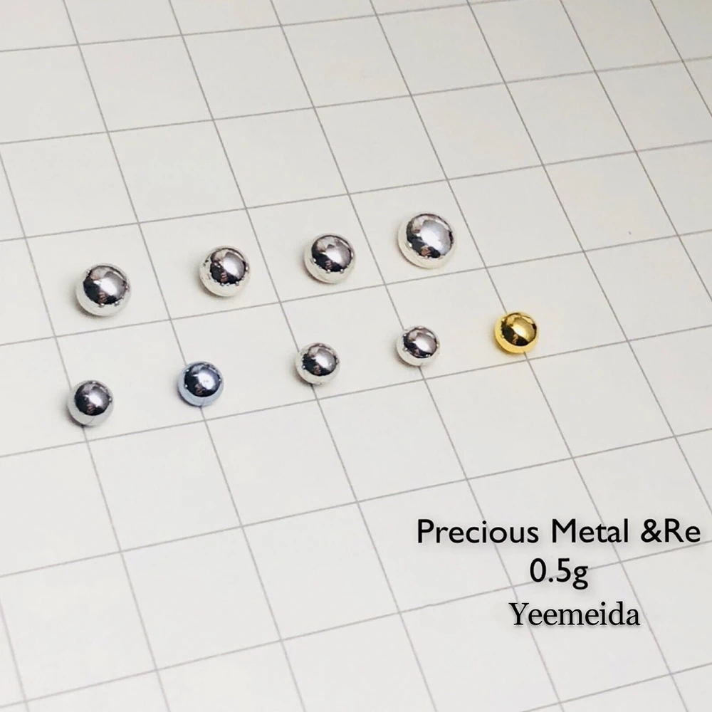 

0.5g of each Solid Ruthenium Rhodium Palladium Silver Osmium Iridium Platinum Gold Rhenium Metal