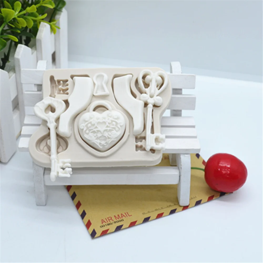 Luyou DIY ключ силиконовая резина прессформы Fondant (сахарная) пресс-форма для тортов