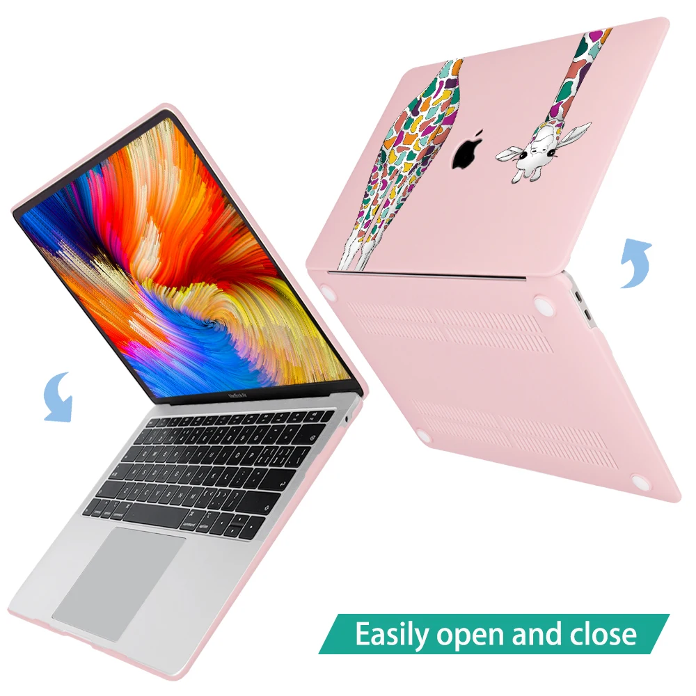 Чехол для ноутбука Redlai для Macbook pro air retina 11 13 15 с сенсорной панелью с изображением жирафа для Apple Mac book 13,3 дюймов