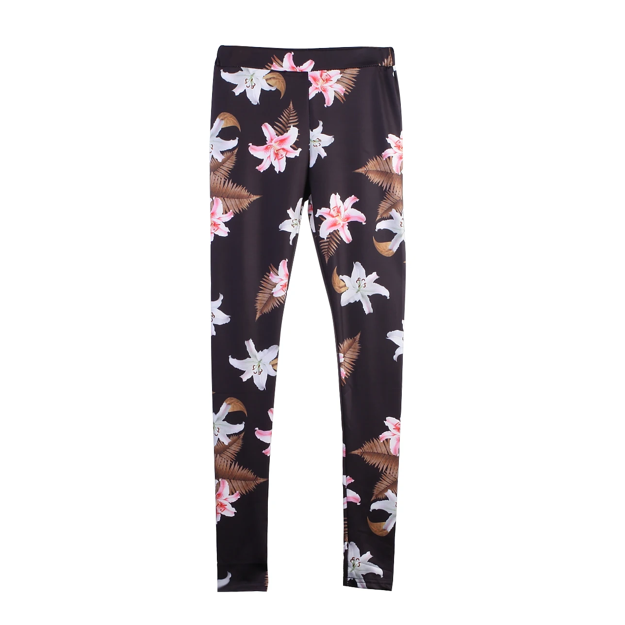 

Women Casual Flower Print Sports Leggings Ladies Fitness Running Gym Exercise Sporting Trousers High Waist Print Legging