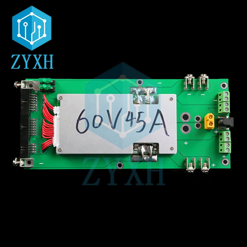 BMS 17S Power Wall 60 в 18650 аккумуляторных батарей, коробка-держатель 45 А, зарядная плата, слой, встроенный блок питания «сделай сам» для электровелос... (art.: 3920b98ff4acf) - 3920b98ff4acf