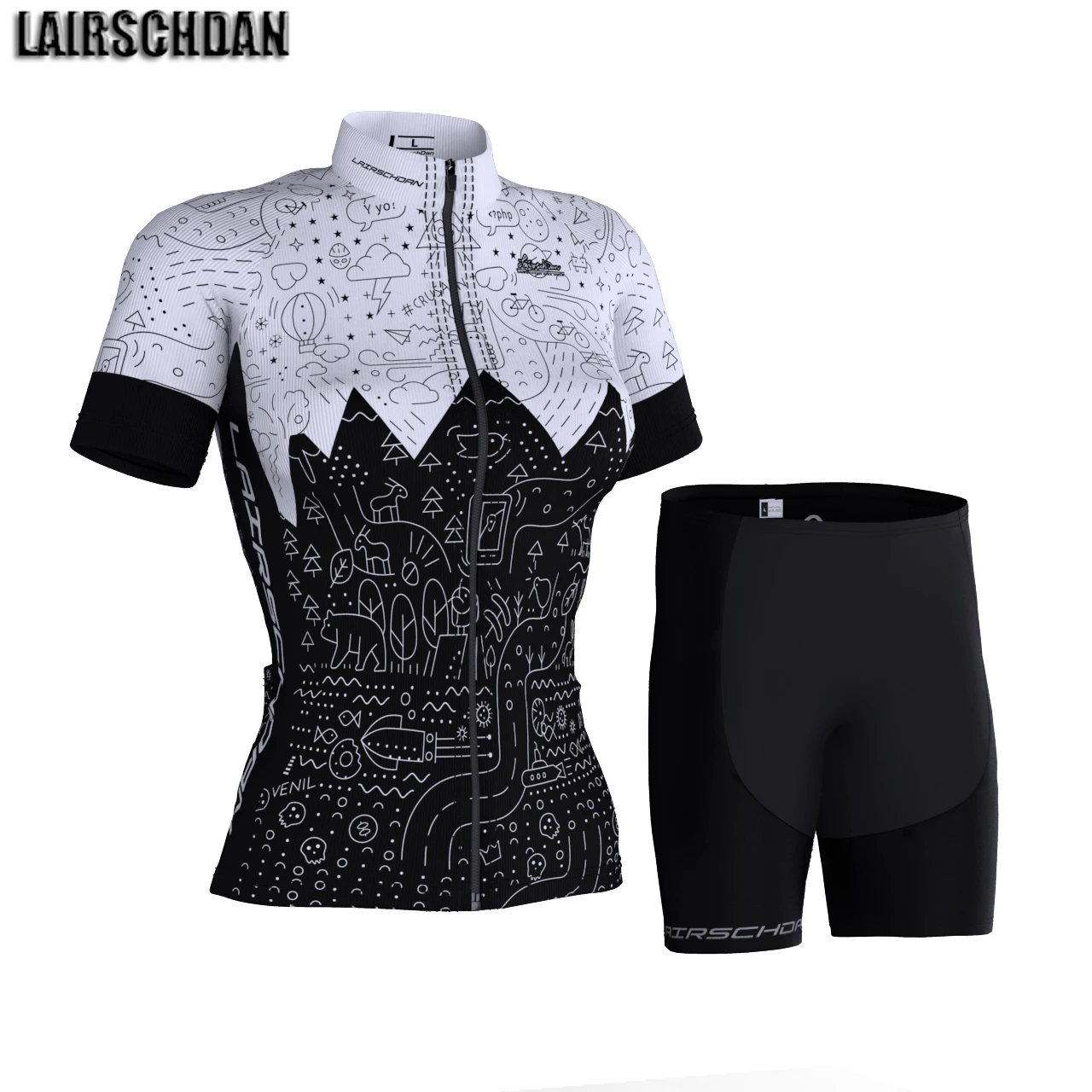 Одежда для горного велосипеда 2021 Женский комплект с трикотажным нагрудником