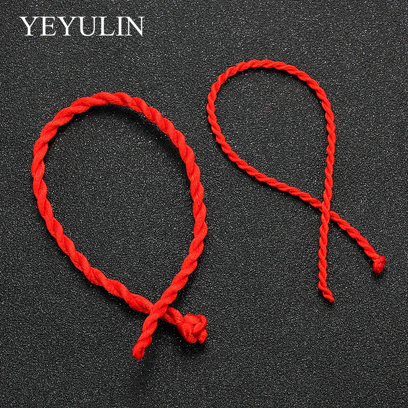 1 шт. 2 см красная веревка ручной работы традиционный китайский узел браслет