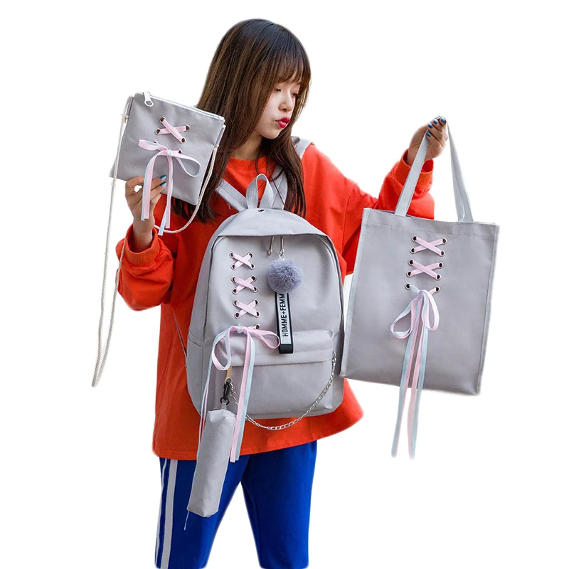 4 шт./компл. лента цепь с буквенным Mochila рюкзак туристические рюкзаки для отдыха