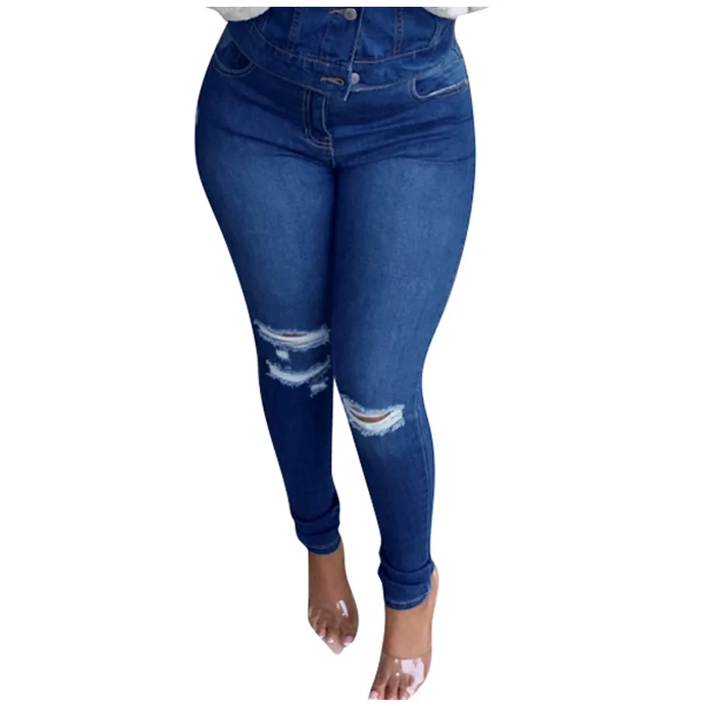 Западный стиль модные размера плюс для женщин одноцветные повседневные джинсы