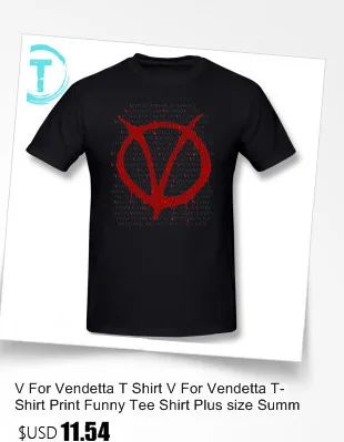 Футболка V For Vendetta, футболка V FOR VENDETTA GUY FAWKES CONSPIRACY QUOTE, футболка большого размера с короткими рукавами, Пляжная забавная футболка