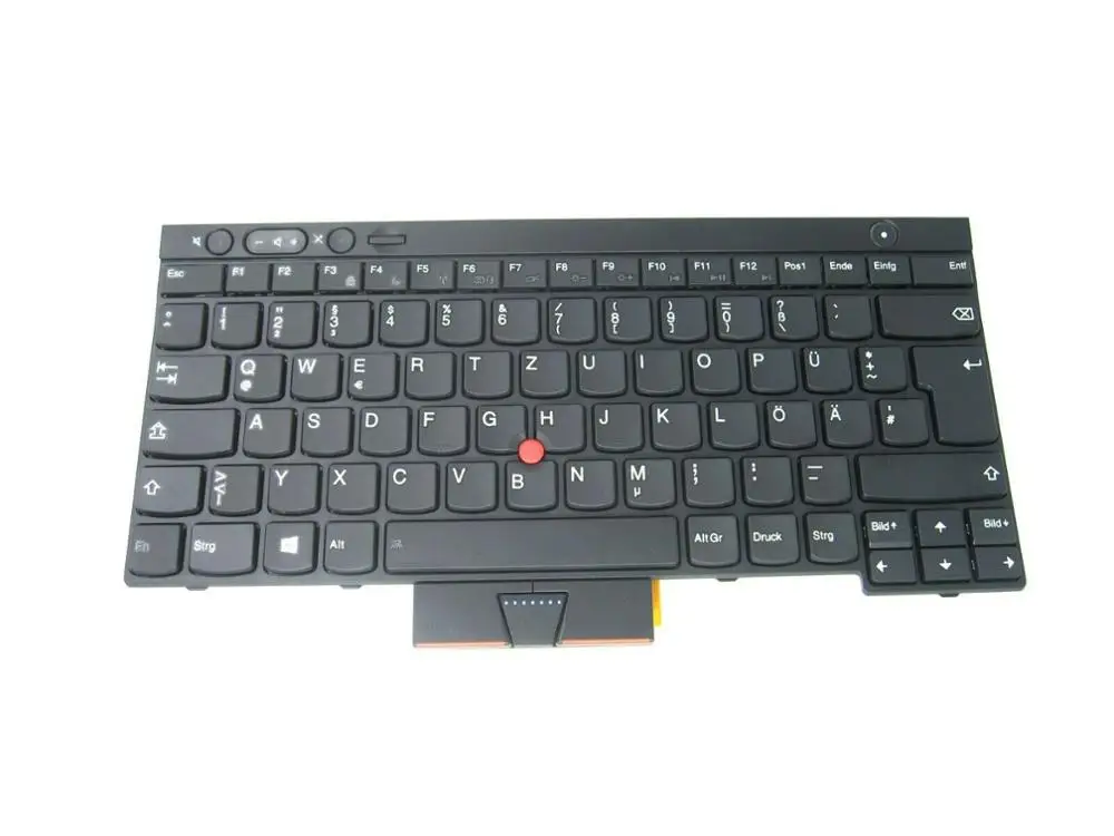 Немецкая клавиатура QWERTZ без подсветки 04X1213 для Lenovo Thinkpad T430 T430i T430s X230 X230i T530 T530i W530
