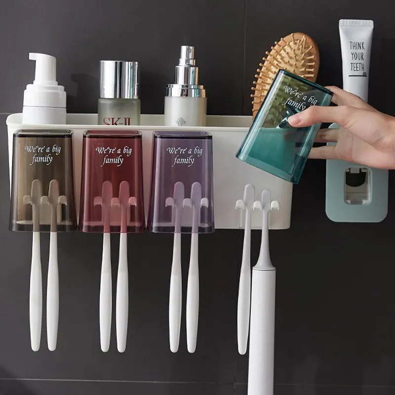 

Держатель для зубных щёток, без следов, настенный