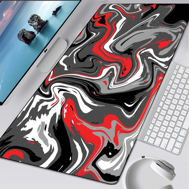 

Non-skid Personalized Fabric Mouse Pad Art Table Mats Office Carpet Desk Pad Mouse Mat Black Big Mousepad Rubber Carpet Mat gift
