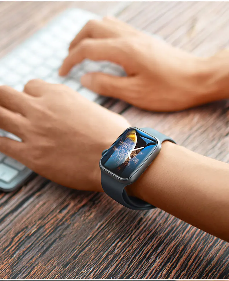 Полноэкранная Защитная пленка для apple watch 5/4/3 44 мм 40 мм 42 мм 38 мм жидкость для экрана УФ закаленное стекло для iwatch series 5/4/3/2/1