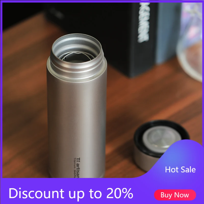 Новая титановая чашка для воды из чистого титана использования на открытом