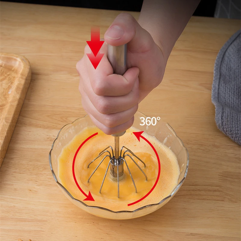 Полуавтоматический взбиватель яиц венчик для из нержавеющей стали 304 ручной