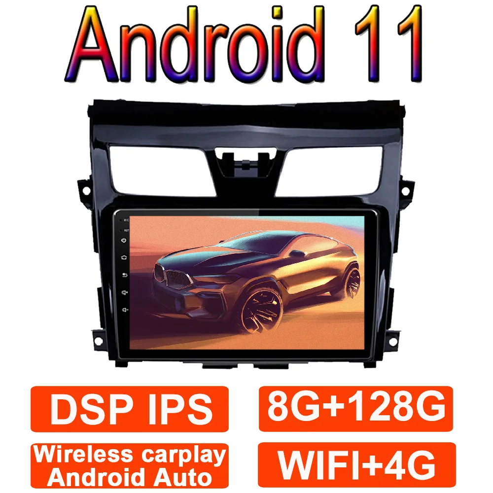 Мультимедийная система для Nissan Teana Altima 8 ядер 10 1 дюйма Android 11 Wi-Fi 4G Bluetooth |