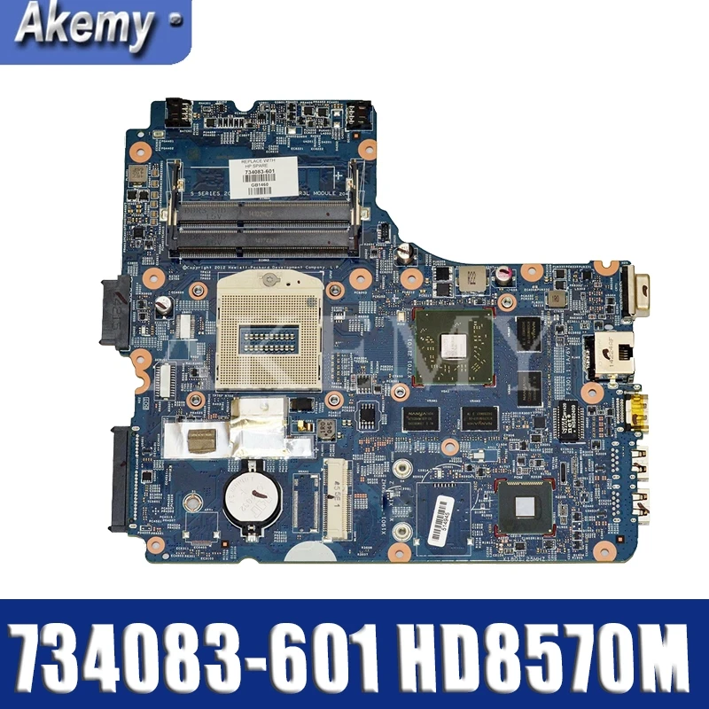 734083 001 601 501 Материнская плата для For HP ProBook 450 G1 440 470 PC материнская 48.4YW03.011 hd8570m