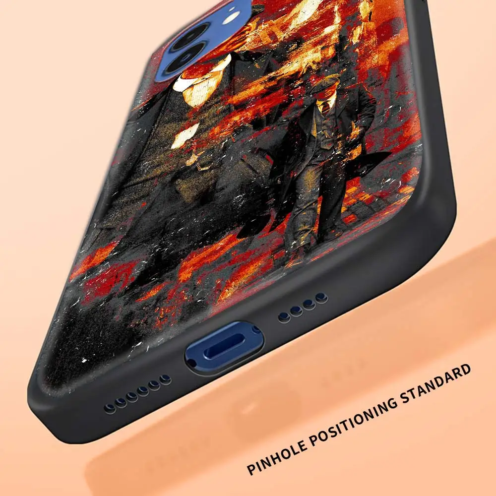 

Black Case for iPhone 7 8 SE 11 12 Pro Max 2020 Plus X XR XS MAX 12 Mini Silicone Phone Coque Fundas Peaky Blinders Man