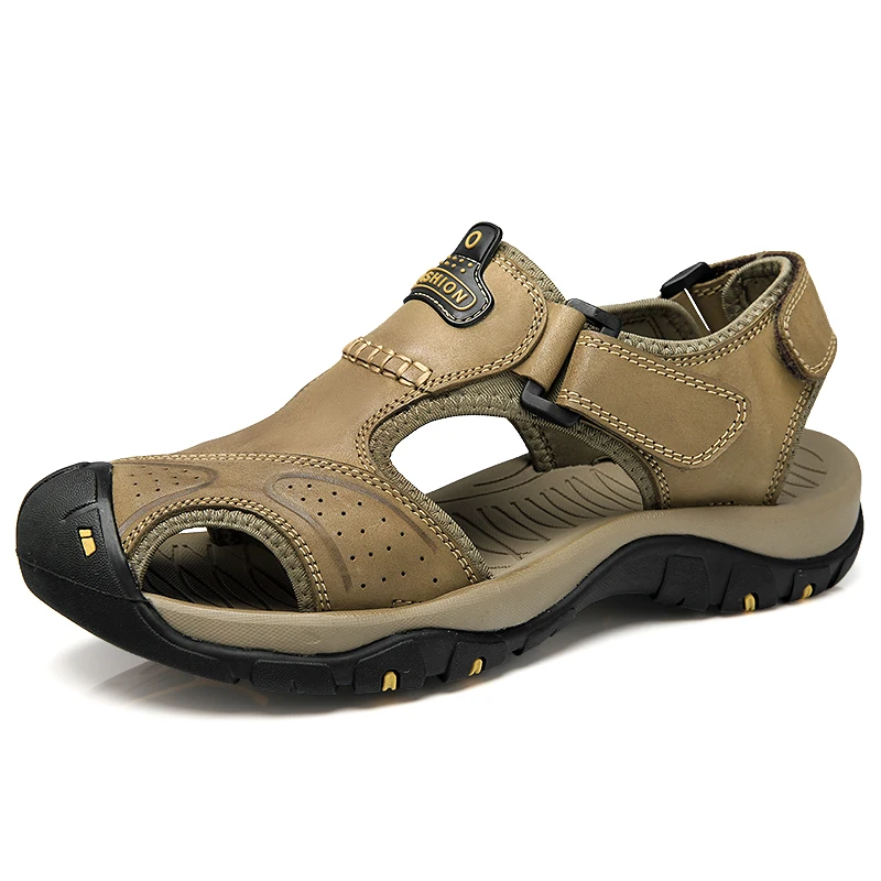 

Leather Sandals for Man Large Size 39-46 Men's Sandals Fashion Sandals Slippers Sapatos Para Chef