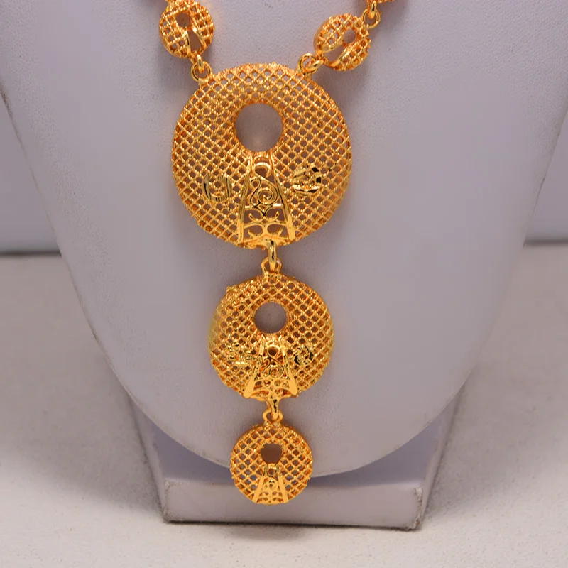 Нигерийские Ювелирные наборы золотого цвета в Дубае африканские свадебные